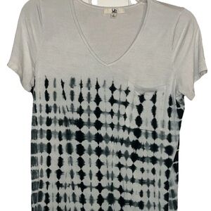 Women’s ya Los Angeles tshirt dress black & white size S Y2K chest pocket